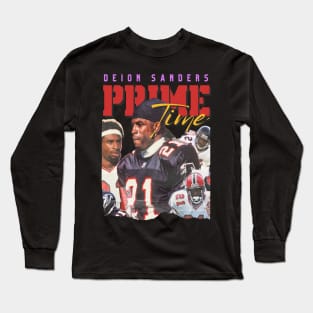 Deion Sanders Primetime Original Aesthetic Tribute 〶 Long Sleeve T-Shirt